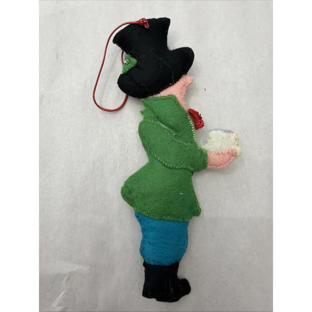 Alice in Wonderland Bucilla Vintage 1970s Felt Ornaments Set 4 Rare Complete - Picture 3 of 10